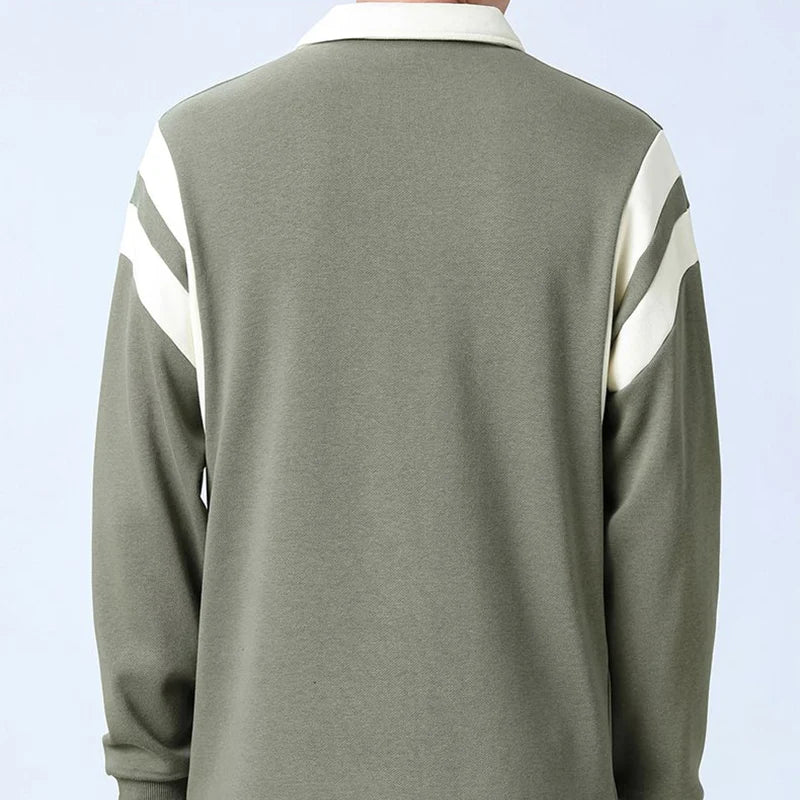 Contrast Collar Classic Quarter-Zip